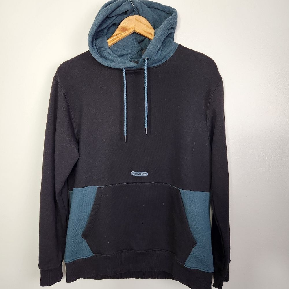 Volcom Forzee Hoodie Mens Med Black Pullover Slim Fit  school outdoor - Picture 12 of 12